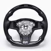 Revolve Carbon Fiber OEM LED Steering Wheel Tesla Model 3 2017-2023 - revolvesteering